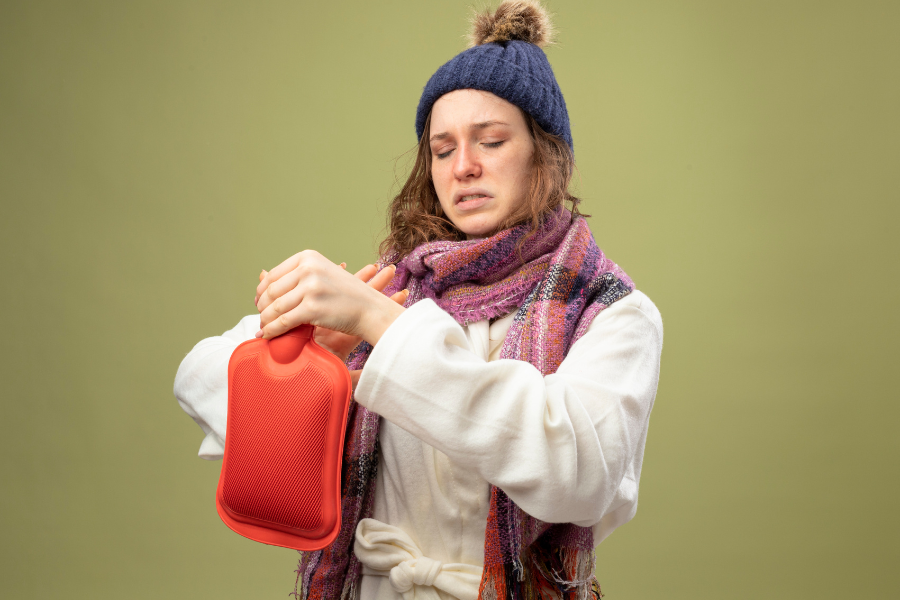 kompres dingin secara teratur