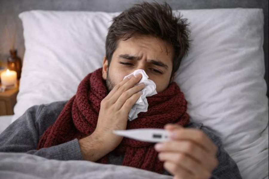 demam atau suhu tubuh sangat rendah